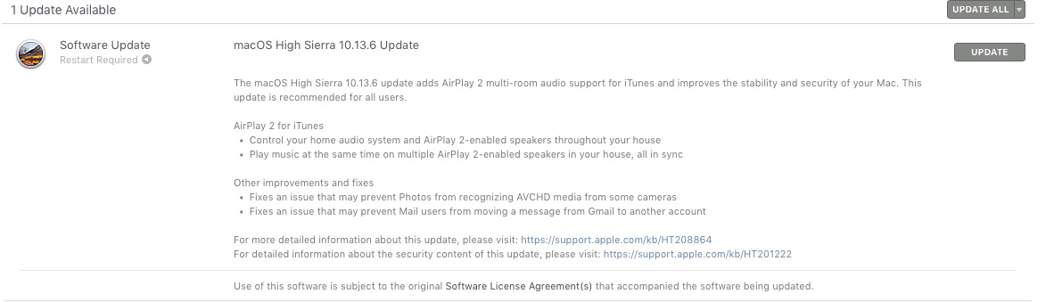 Mac Mini 2010 Software Update Issue